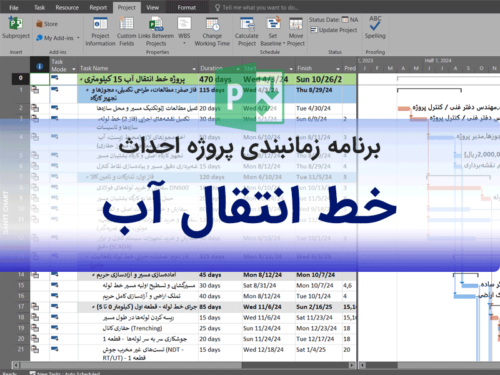 برنامه زمانبندی خط انتقال آب